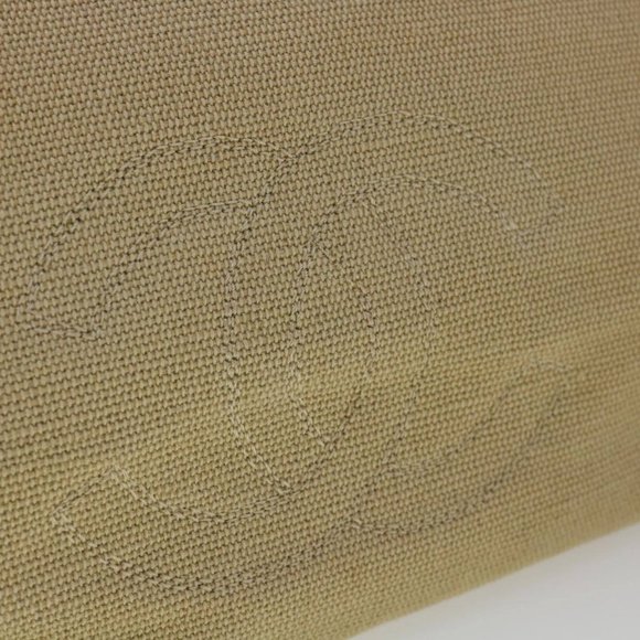 CHANEL COCO Mark Tote Bag Canvas Beige CC Auth am2628g - Picture 11 of 12